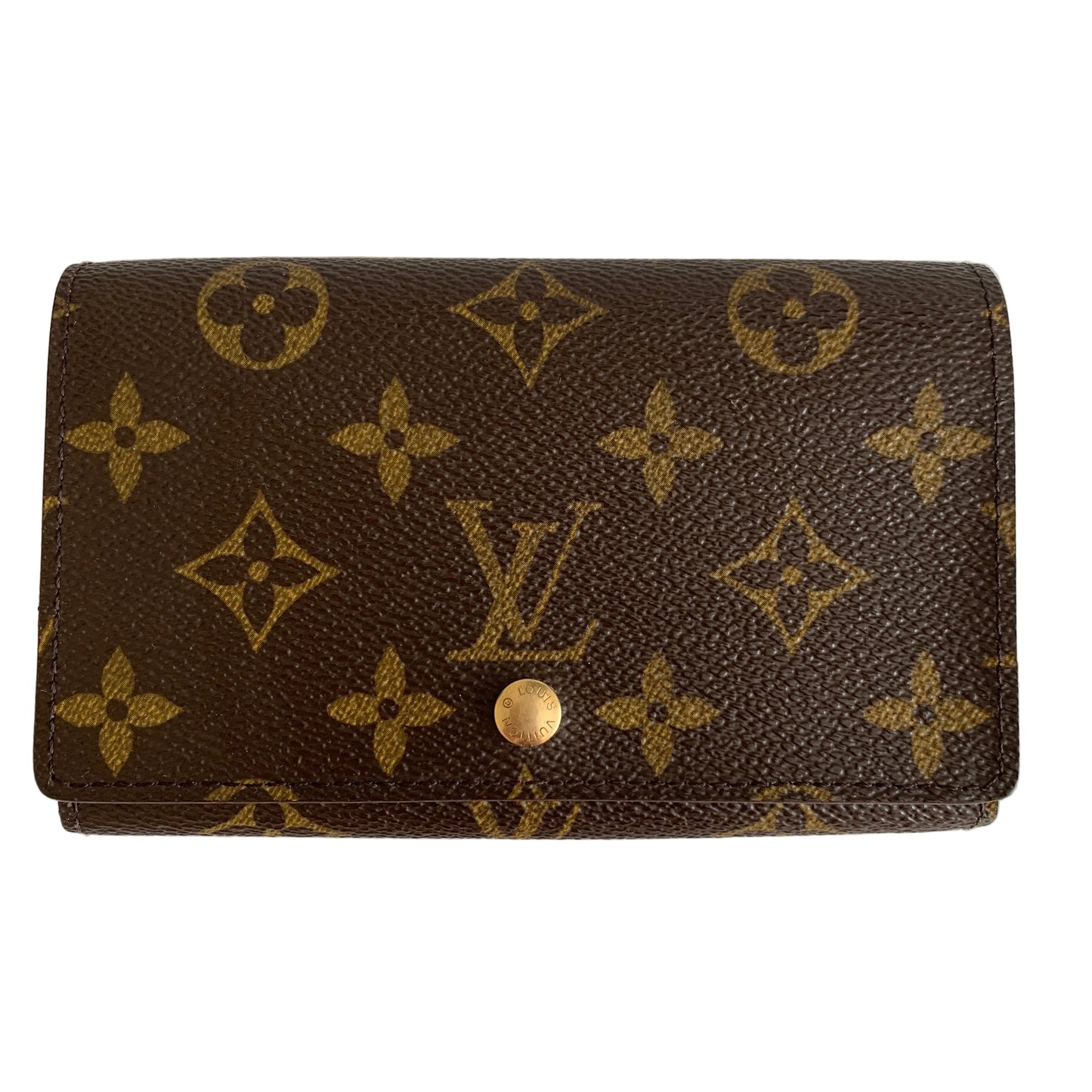 Louis Vuitton monogram compact Wallet ca1918 authentic with COA