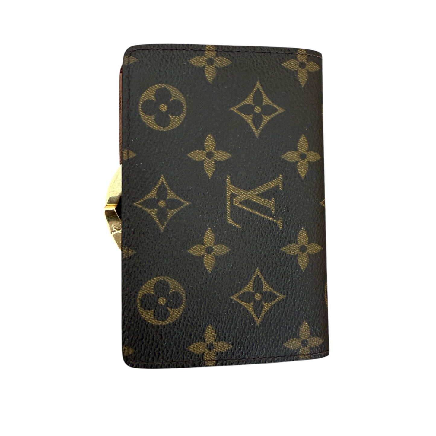 Louis Vuitton monogram compact wallet authentic with COA kisslock