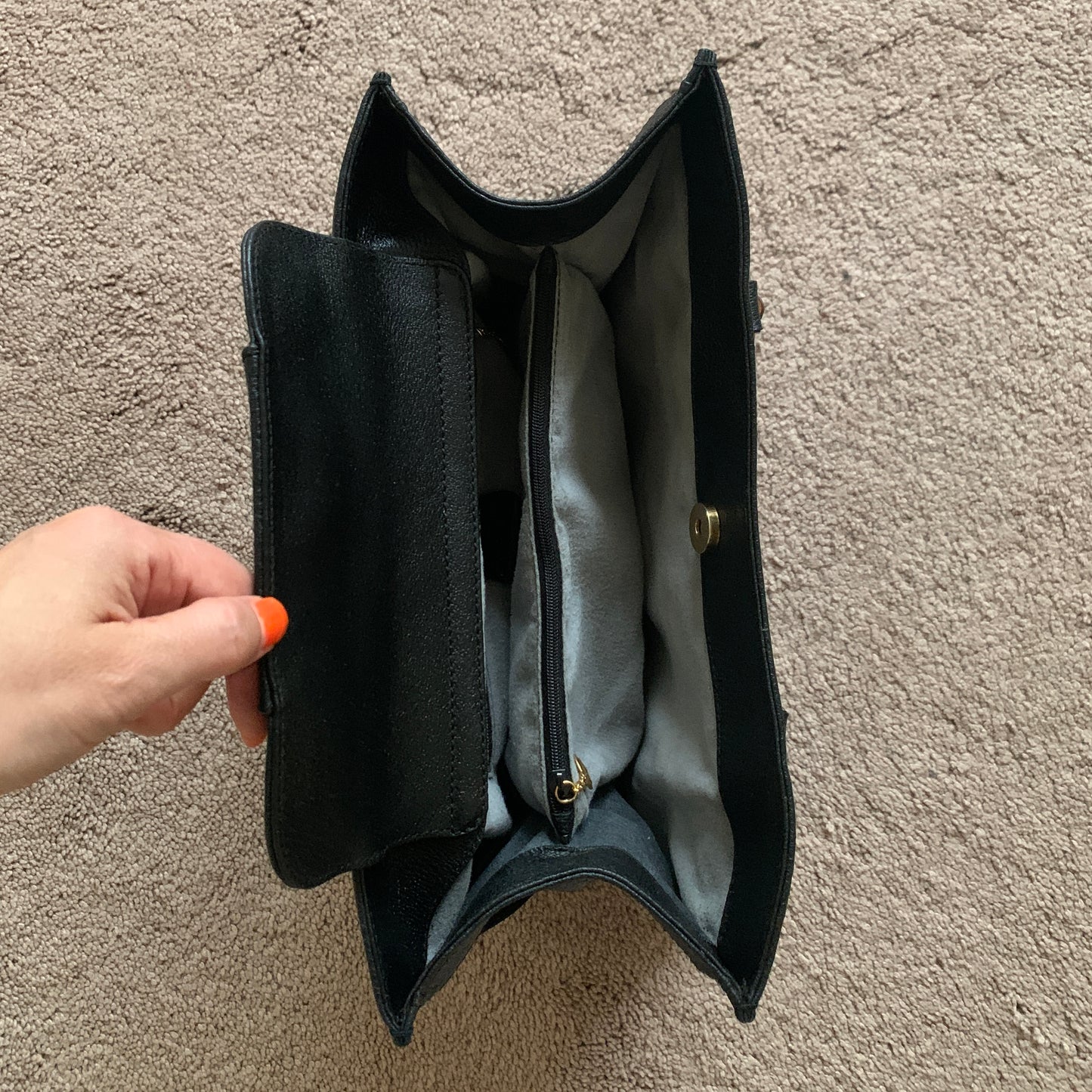 Authentic Gucci vintage bamboo handle Diana leather and suede bag