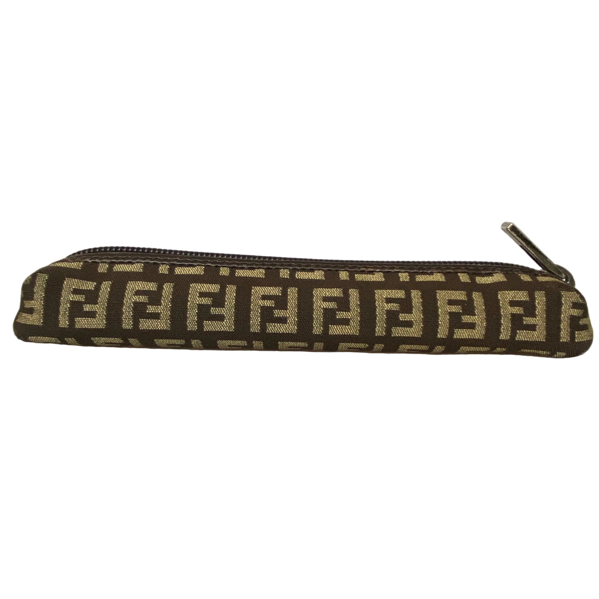 Fendi zucca monogram pen holder bag Authentic with COA 7.3x1.4x1.6