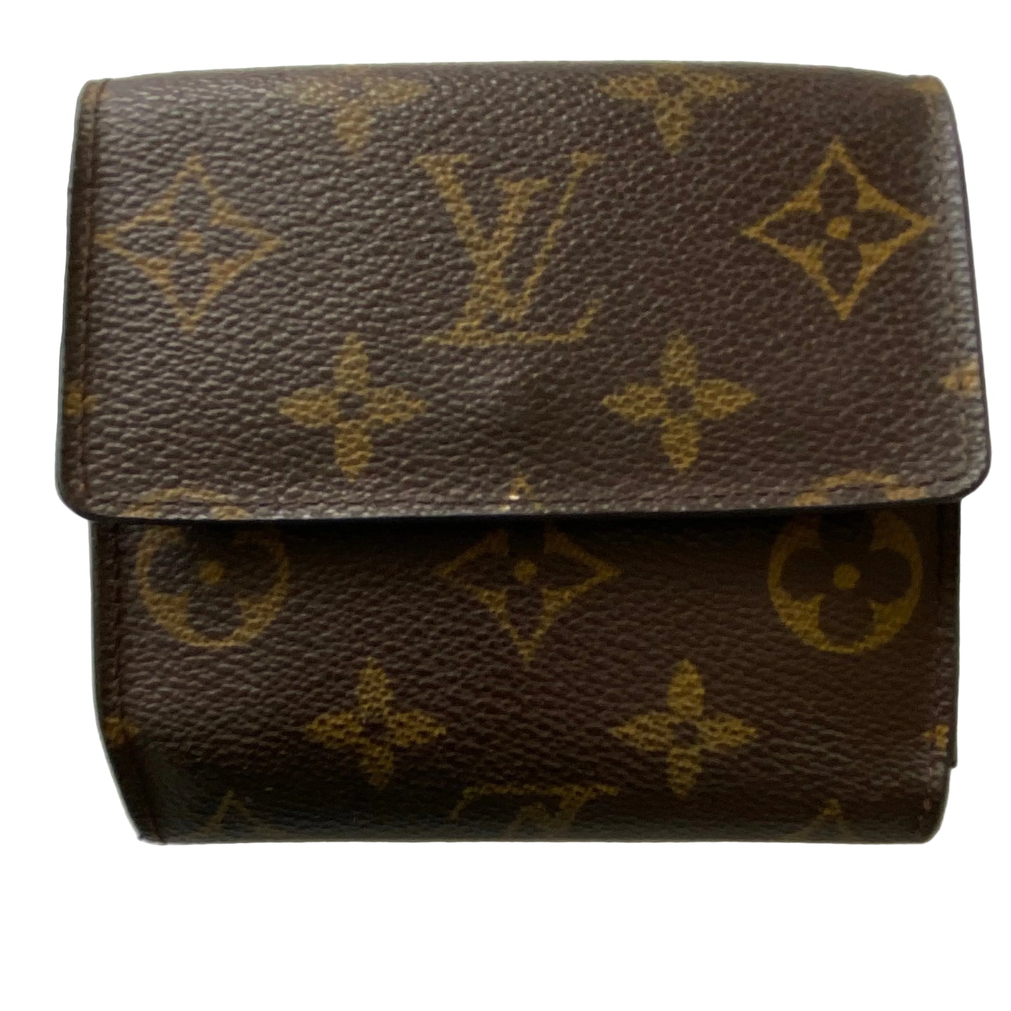 Loui Vuitton brown monogram compact wallet TH1012 Authentic with coa