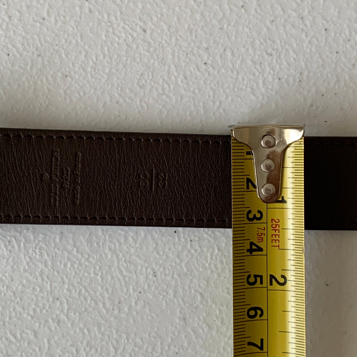 Louis Vuttion damier reversible Belt 80cm 32 inch authentic w/ COA