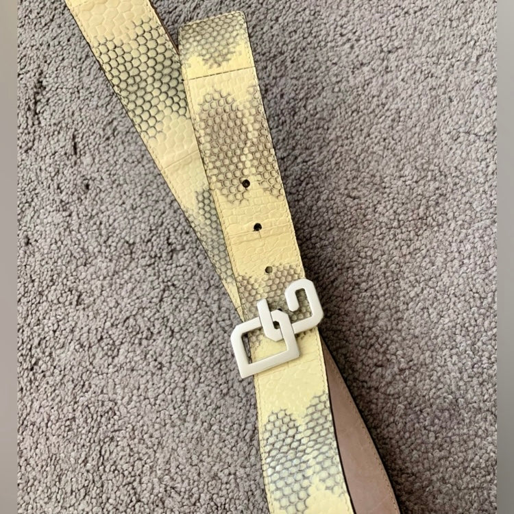 Authentic new unisex Dolce & Gabbana snake skin belt size 40” with dust bag and box