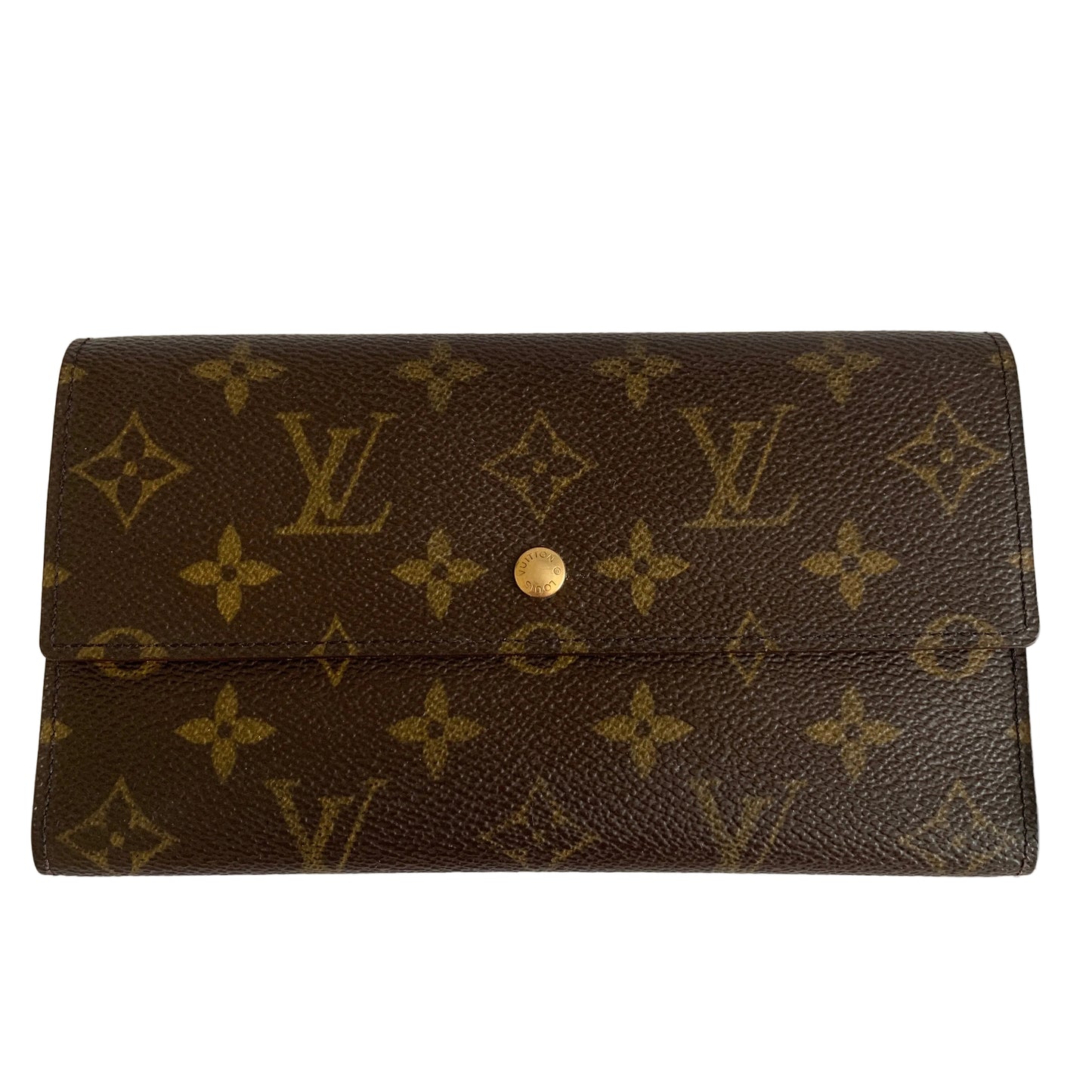 Louis Vuitton Leather Wallet th1917 authentic with COA
