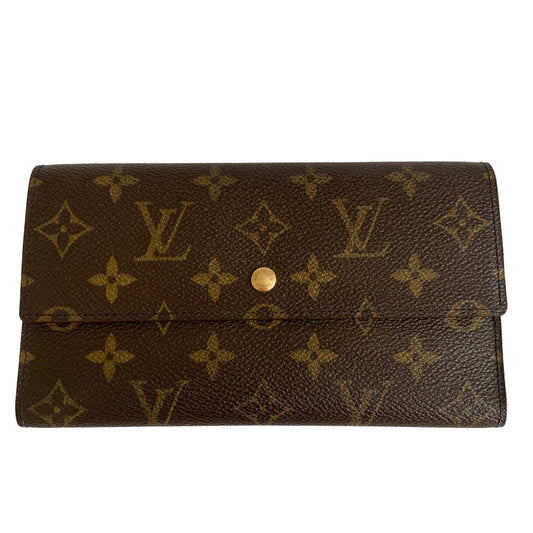 Louis Vuitton Leather Wallet th1917 authentic with COA