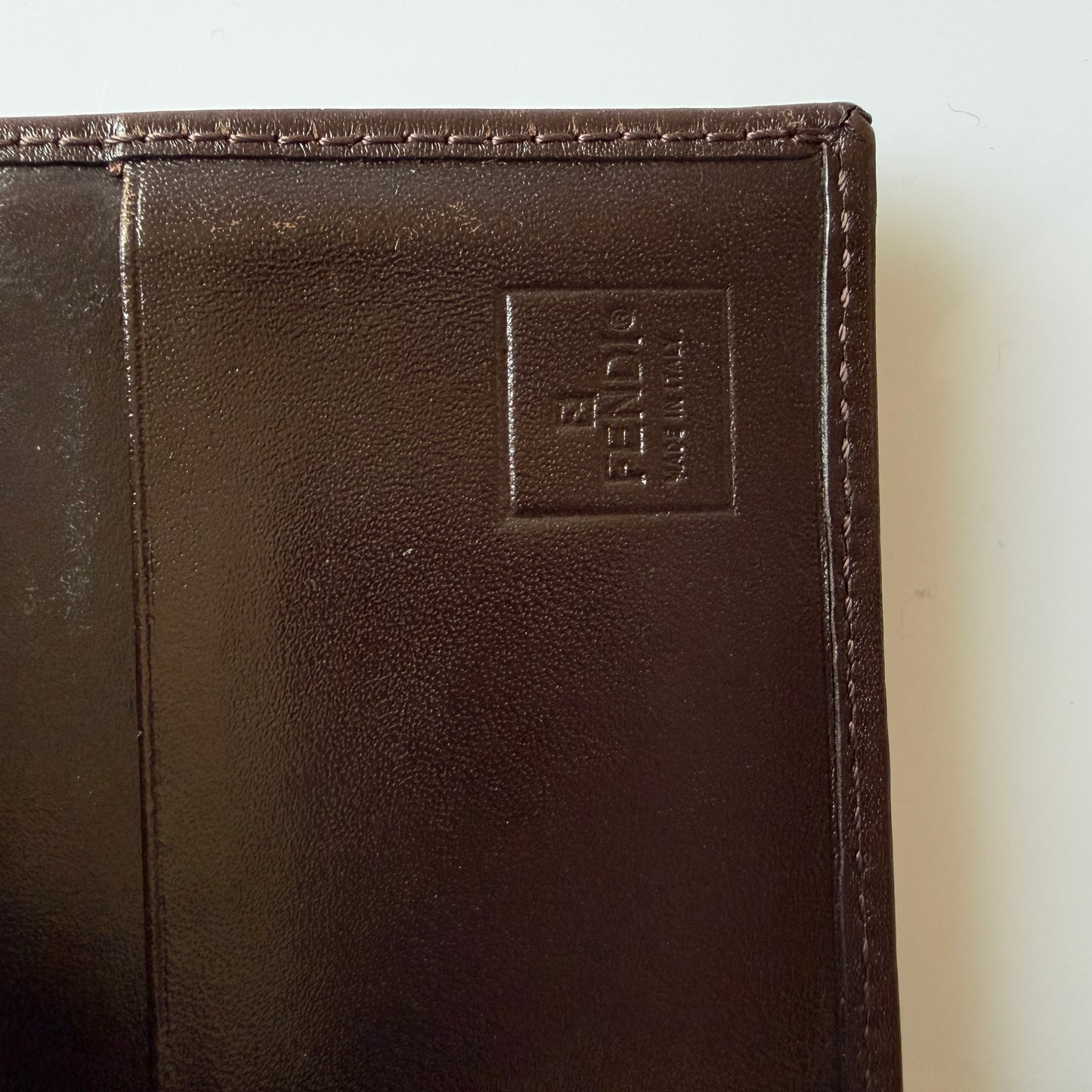 Fendi zucca monogram compact wallet authentic with COA