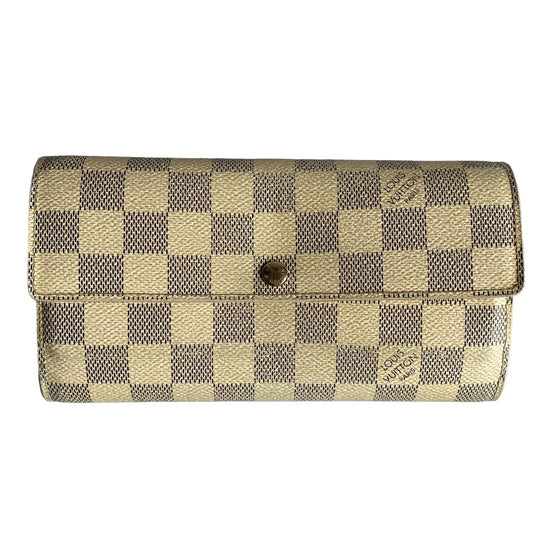 Louis Vuitton damier azur long wallet TR2112 Authentic with coa