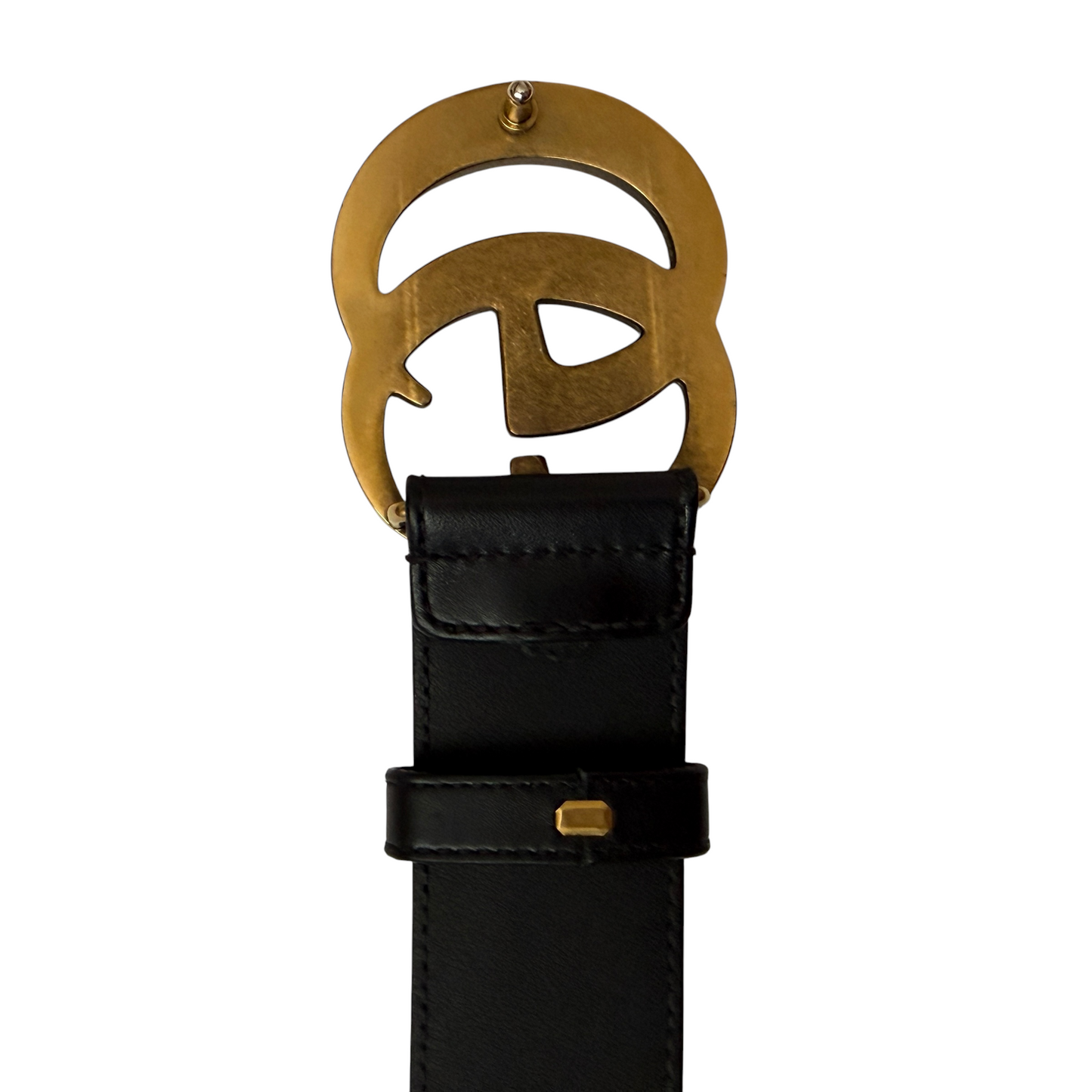 Gucci GG marmont black leather belt size 70/28 authentic with COA