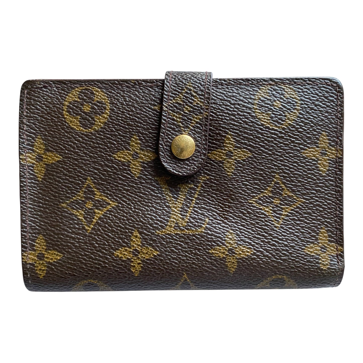 Louis Vuitton monogram kiss lock wallet Authentic with COA