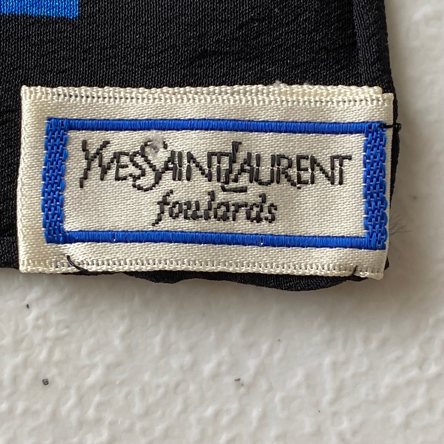 Yves Saint Laurent large square silk Scarf Authentic with coa 34 inch
