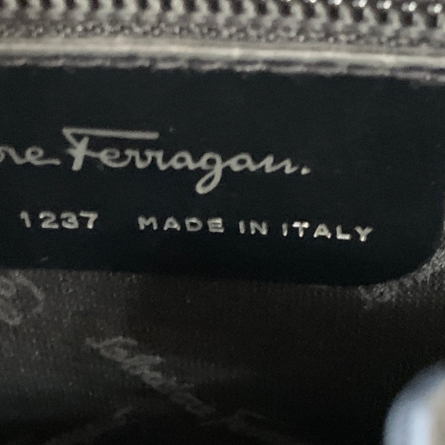Salvatore Ferragamo full gancini logo embossed shoulder bag authentic with COA