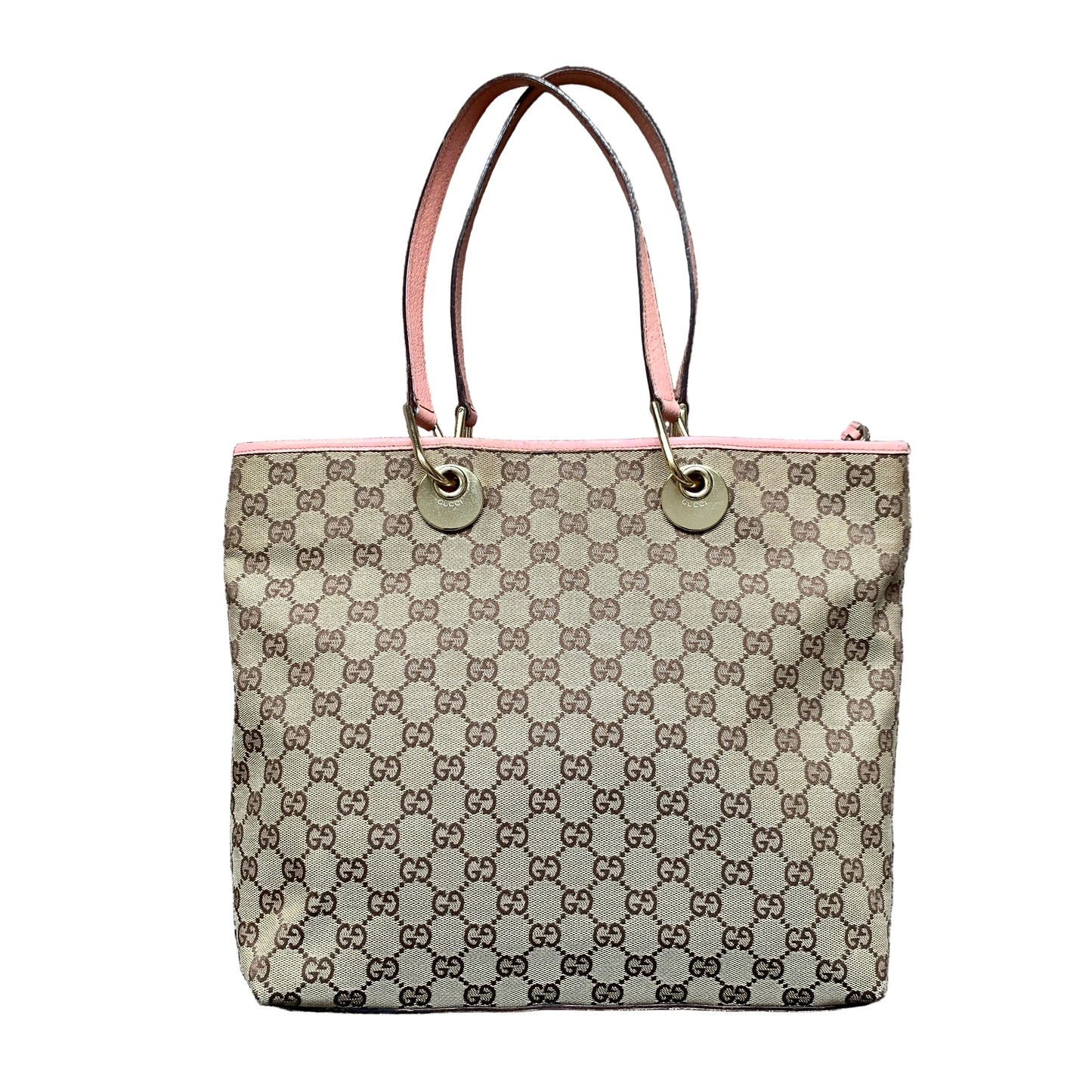 Gucci monogram tote shoulder shopping bag Authentic with COA 14.5x11.3x4.3