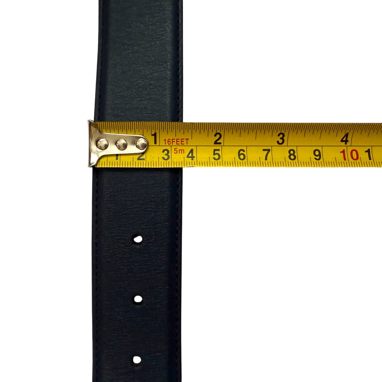 Gucci blue leather belt size 75 cm 30 inch authentic with COA
