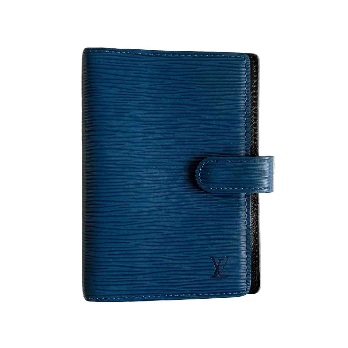Louis Vuitton blue Epi leather agenda CA0947 authentic with COA