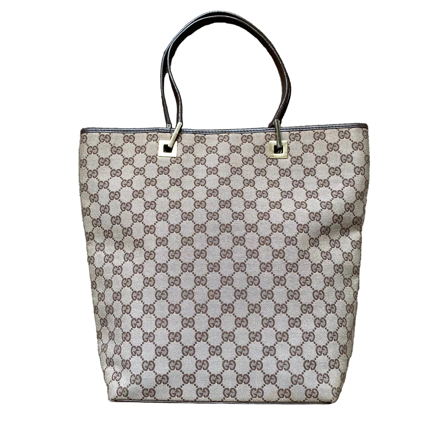 Gucci monogram tote bag handbag Authentic with COA 14x12.5x4.4