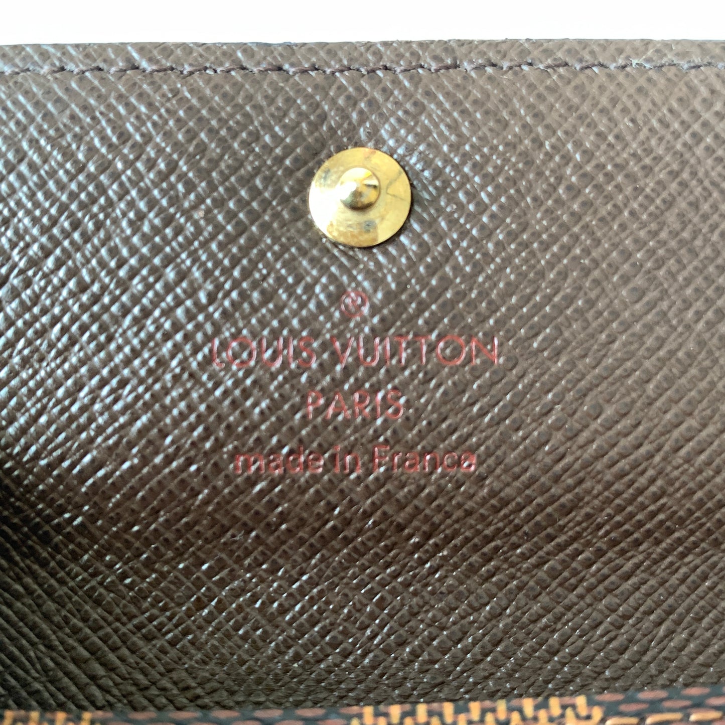 Louis Vuitton damier ebene CT1153 key holder Authentic with COA