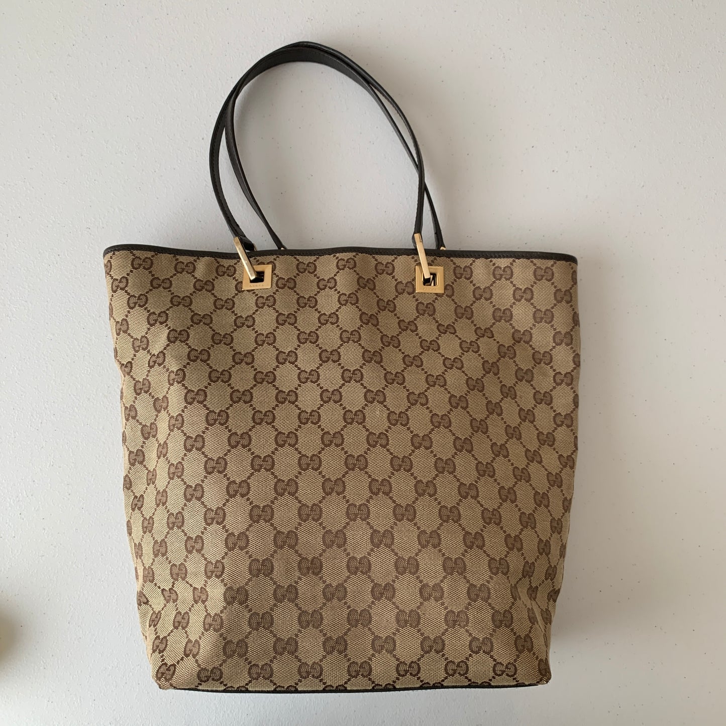 Gucci monogram tote bag Handbag authentic with COA