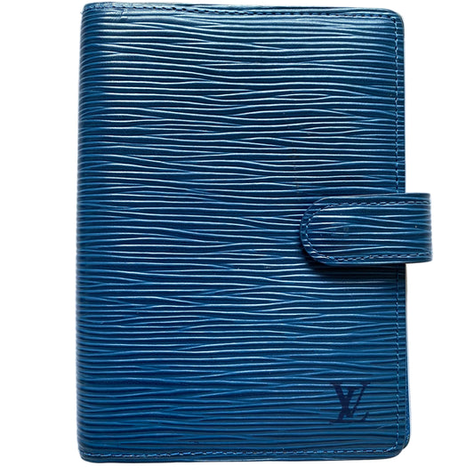 Louis Vuitton blue Epi leather agenda planner Authentic with COA