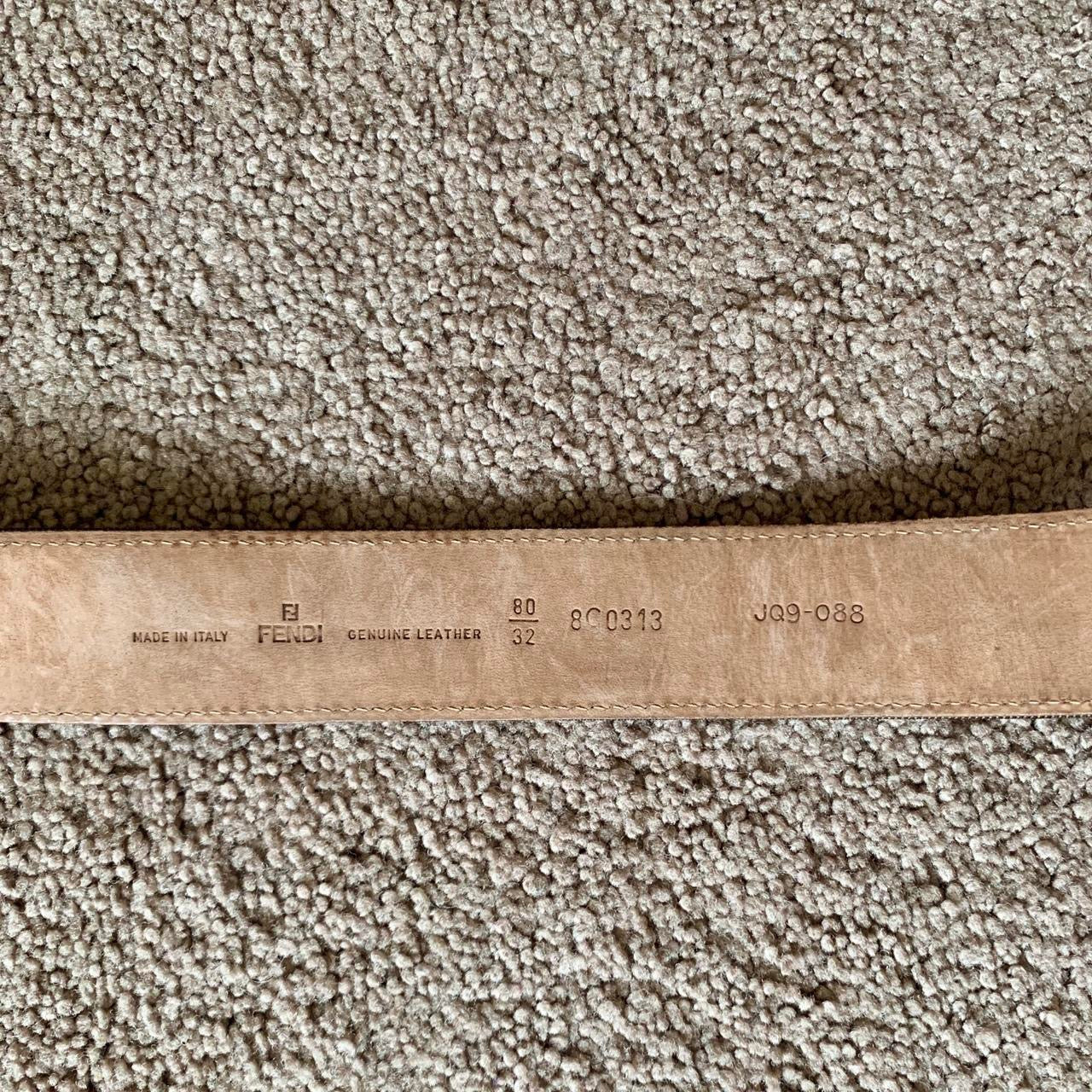 Authentic FENDI zucca monogram belt