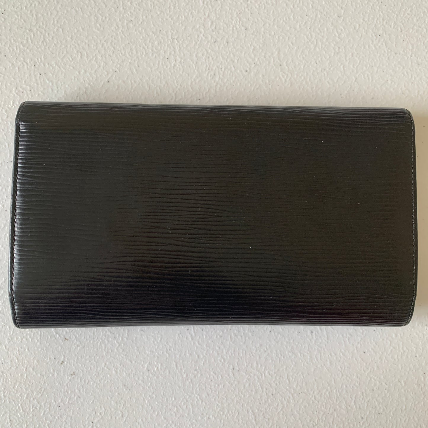 Louis Vuitton black Epi leather Wallet CA1922 Authentic with COA