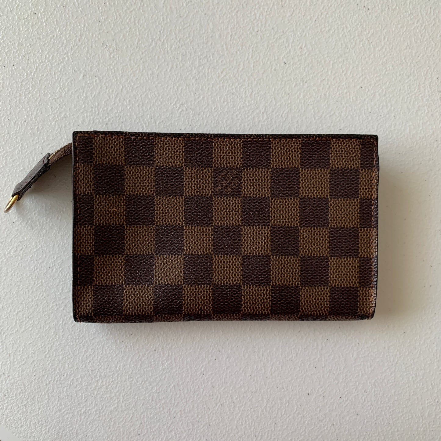 Louis Vuitton damier brown marais Pouch SP0077 authentic with COA