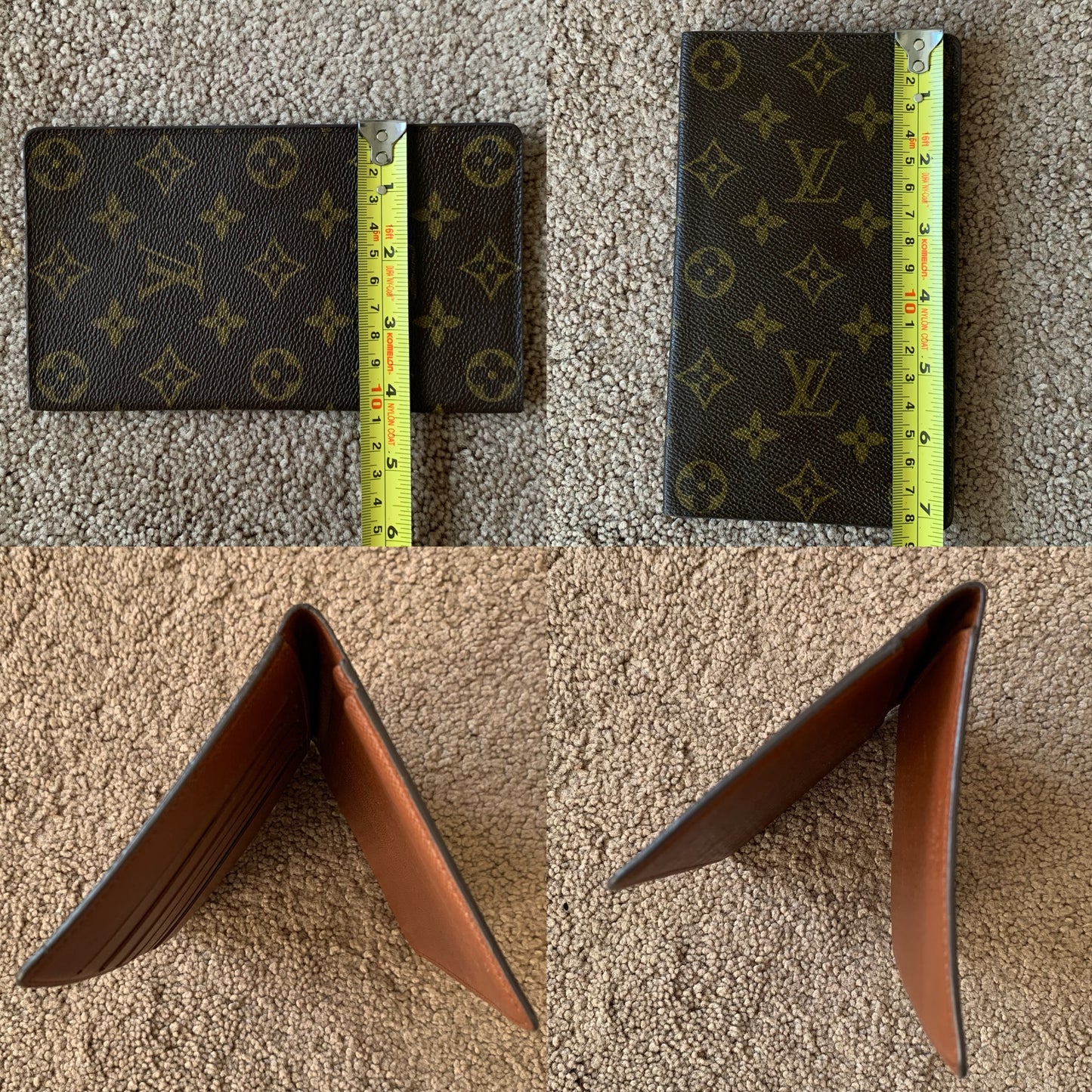 Authentic Louis Vuitton unisex monogram long card holder wallet