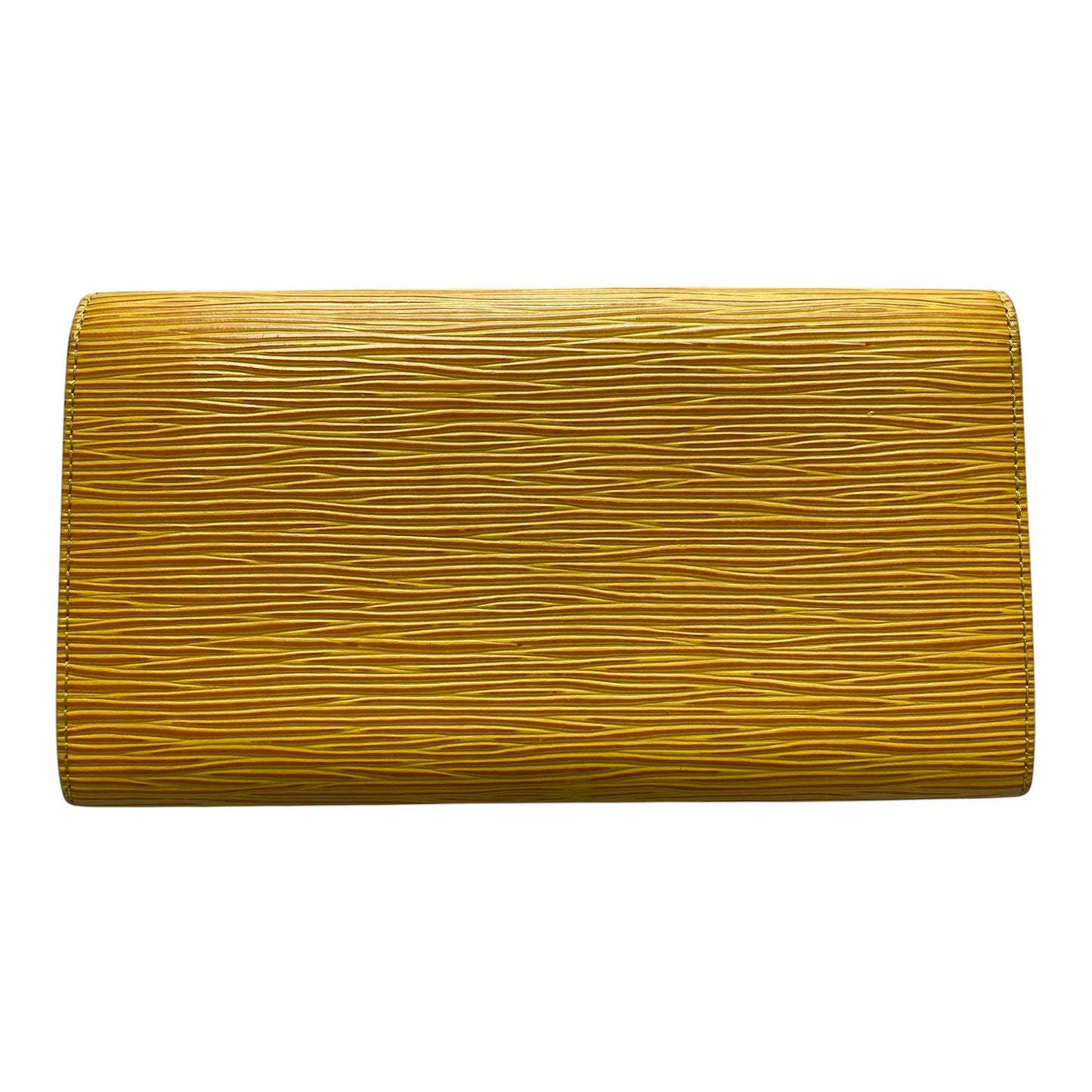 Louis Vuitton yellow Epi leather long wallet CA0092 Authentic with COA