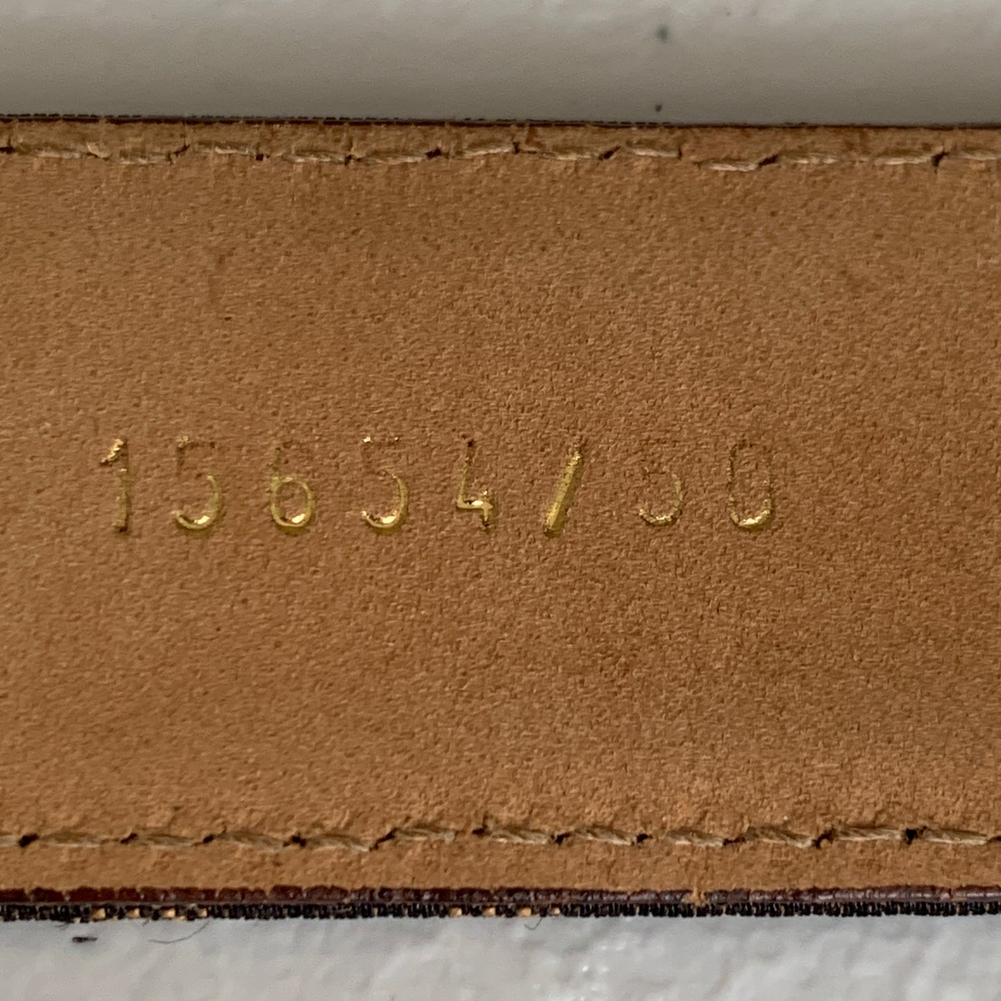 Fendi zucca monogram Belt authentic with COA Italian size 50