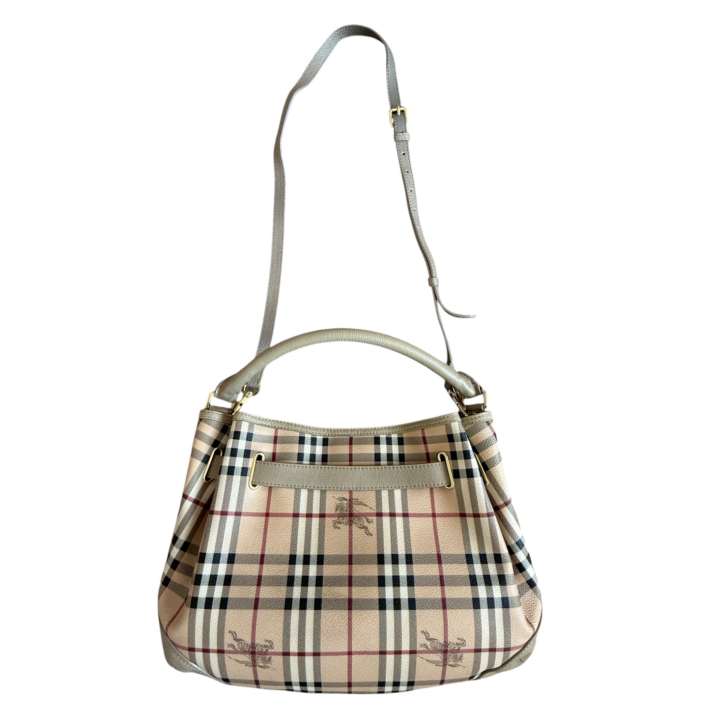 Burberry haymarket check hobo bag authentic with COA and crossbody strap