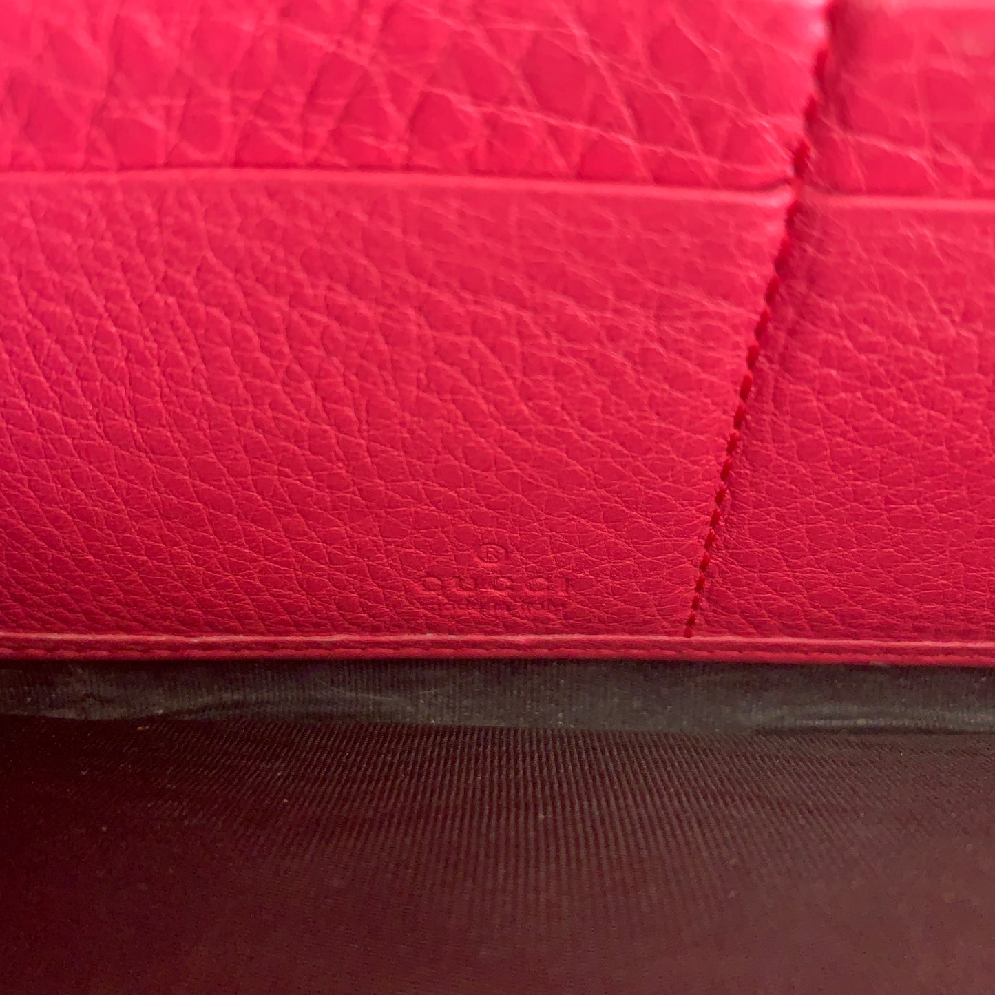 Gucci soho pink Leather long zip around Wallet authentic with COA and tassel zi