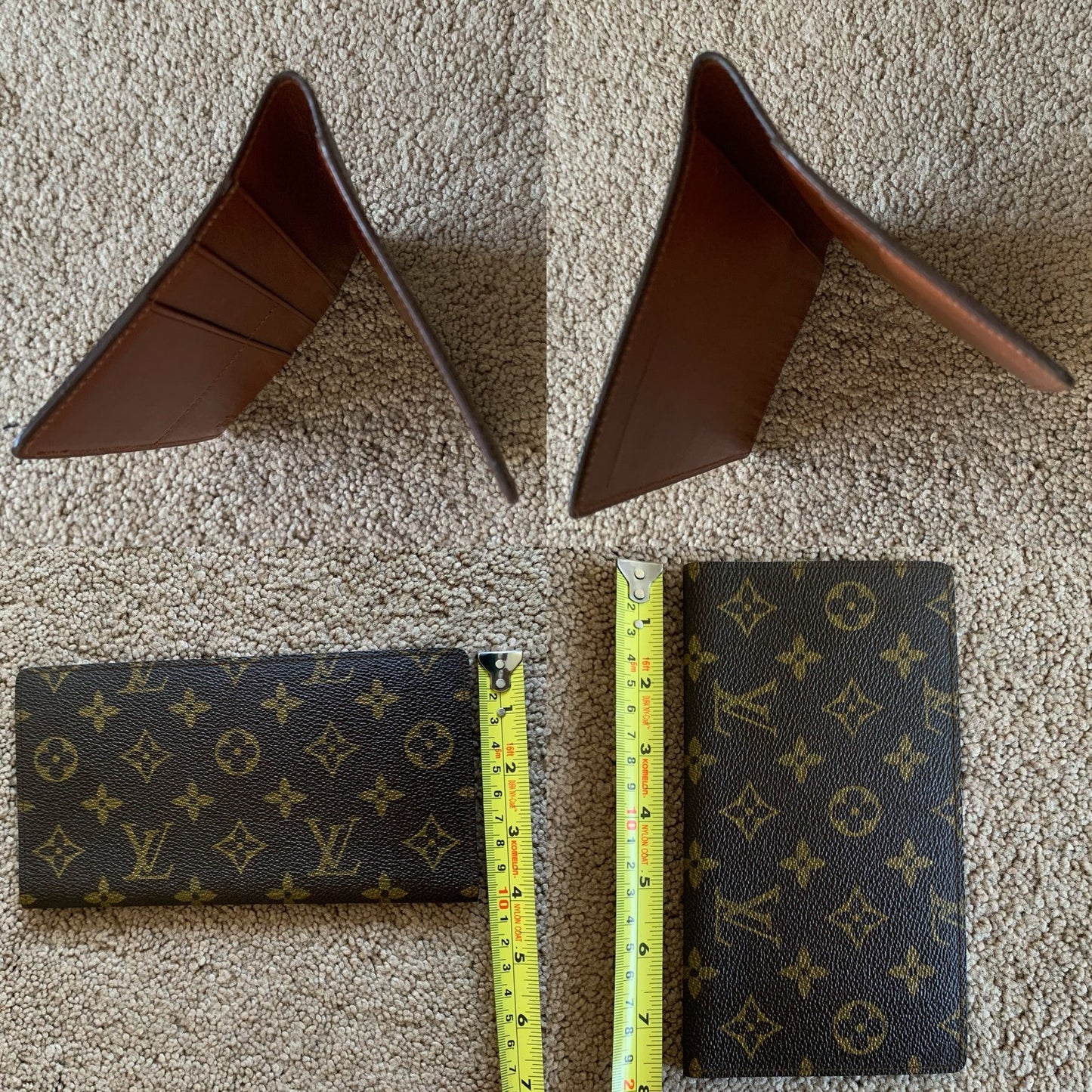 LV1055 Louis Vuitton men's monogram long wallet card holder