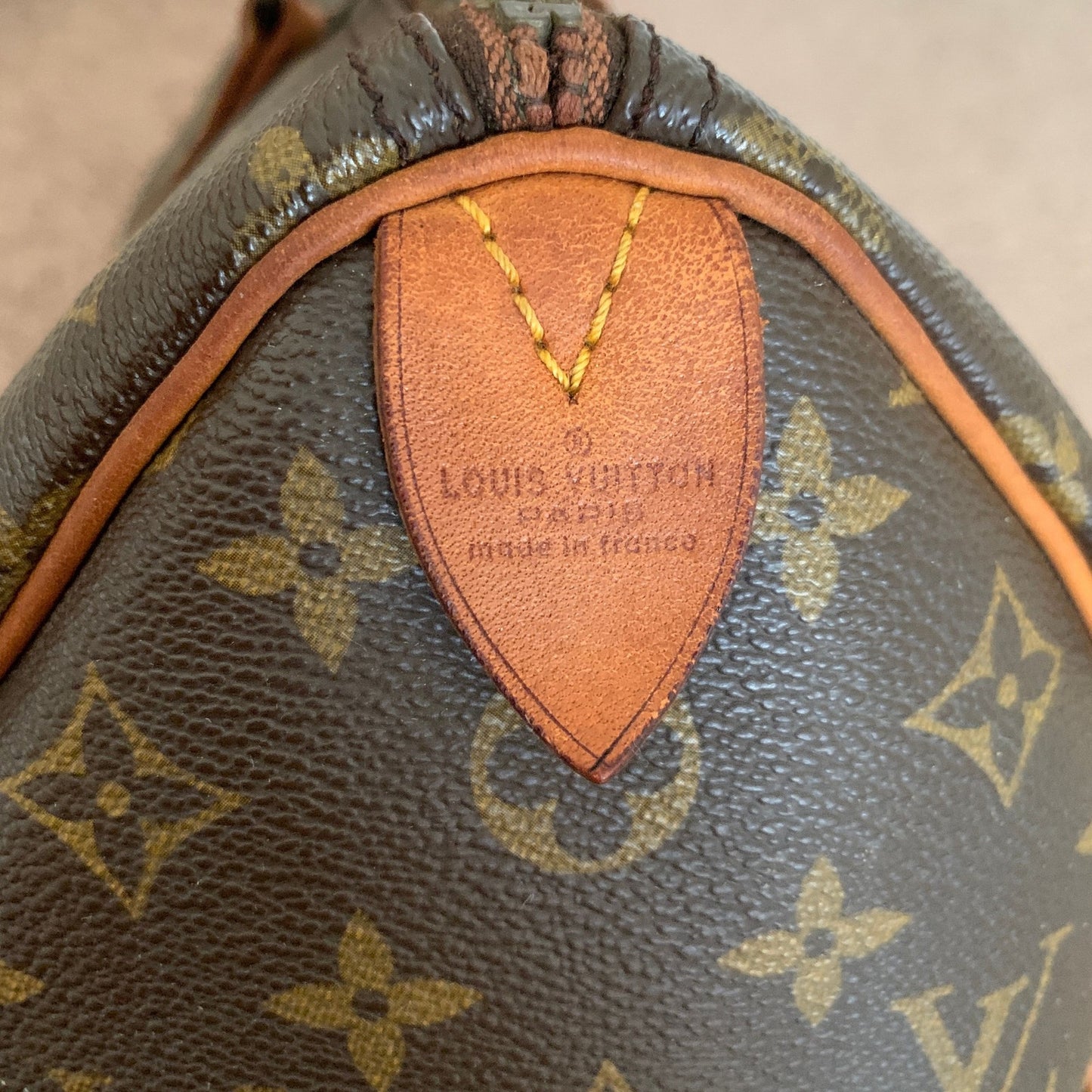 LV1028 Louis Vuitton speedy 35 women's monogram handbag
