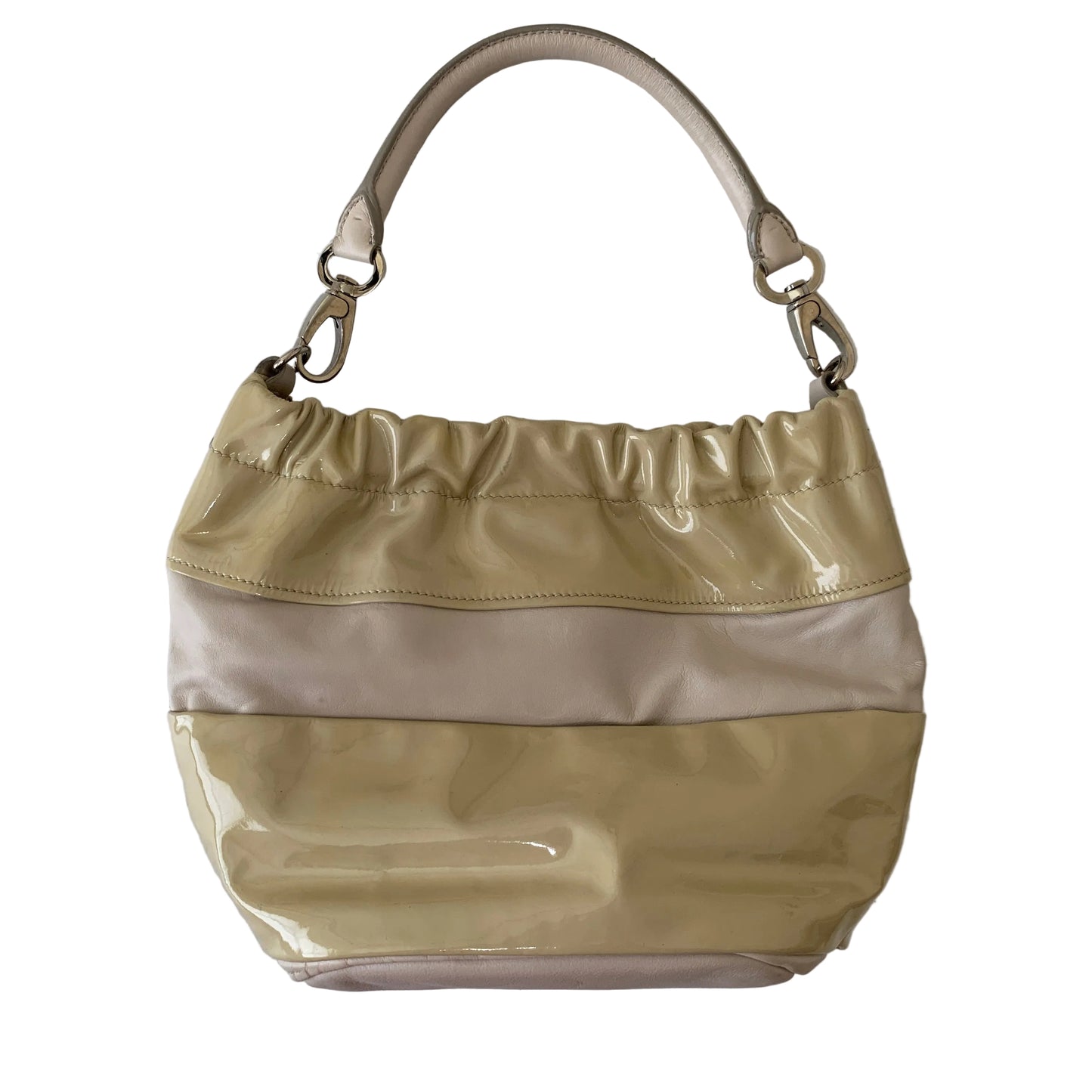 Ferragamo leather 2 tone hobo bag  authentic with COA