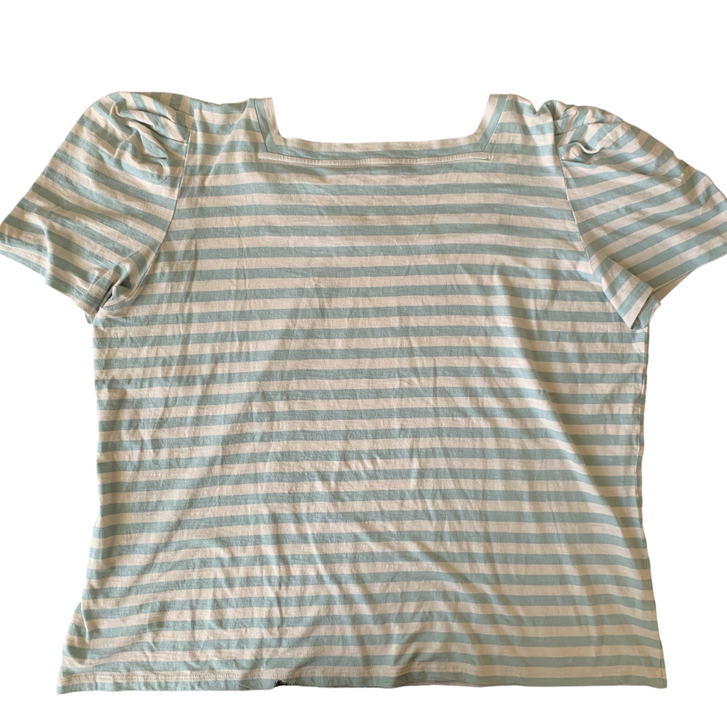 Lauren Ralph Lauren plus size women’s NWT striped cream blue t shirt 3XL
