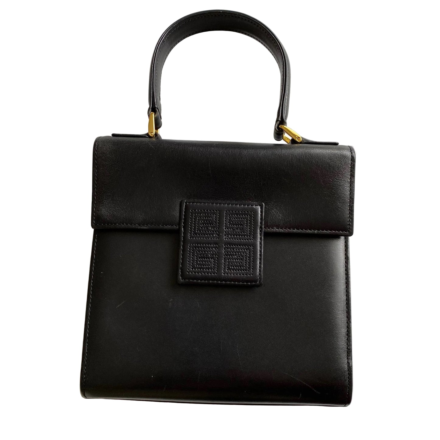 Givenchy 4G logo black leather tote bag Authentic with COA 7.3x7.6x3.2