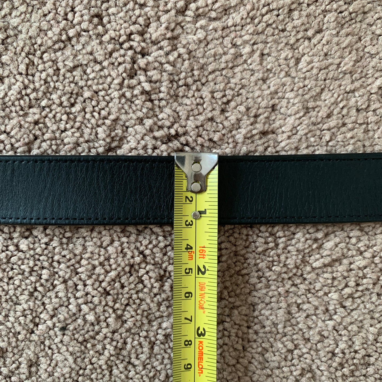 Authentic Gucci unisex GG marmont black leather belt