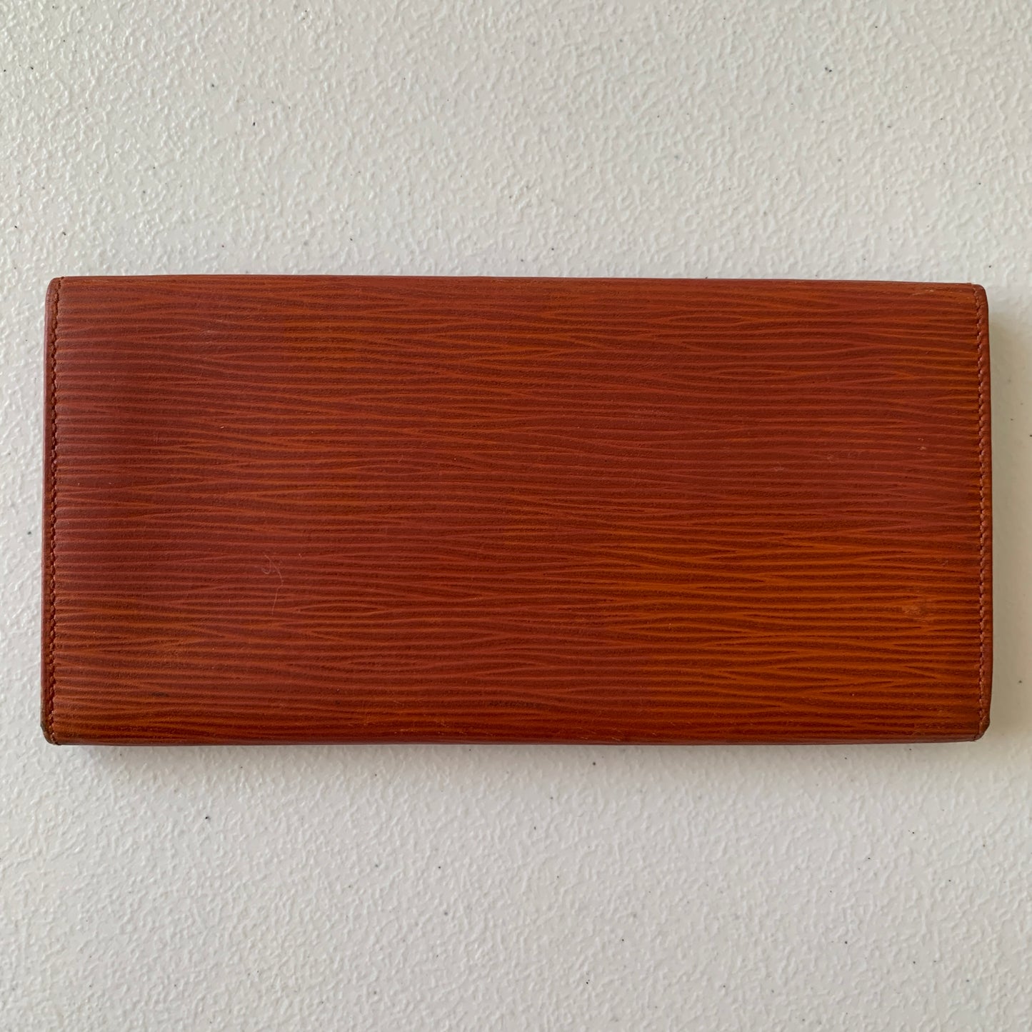 Louis Vuitton brown Epi leather long wallet Authentic with COA