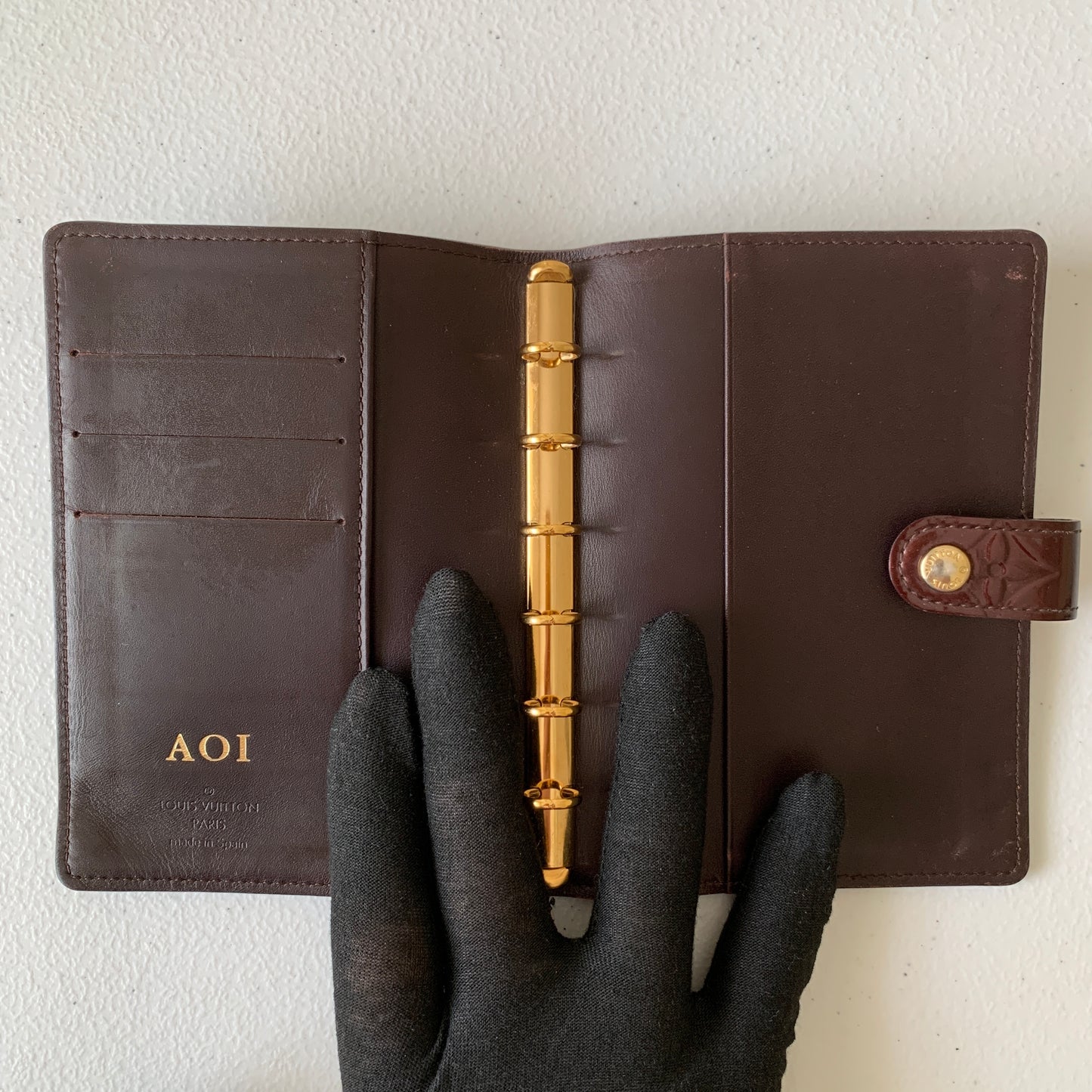 Louis Vuitton Vernis monogram agenda PM CA4131 authentic with COA
