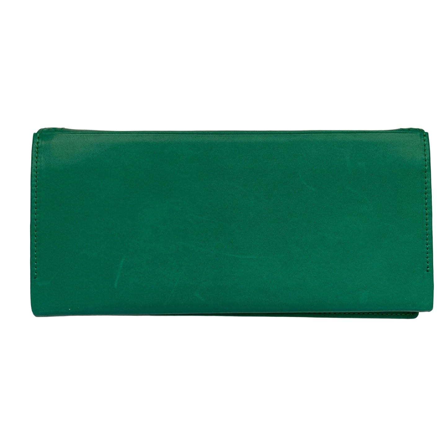 Yves Saint Laurent YSL logo green long wallet Authentic with COA 7.5x3.6