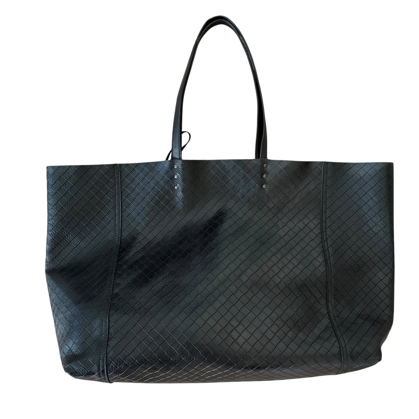 Bottega Veneta intrecciato mirage black leather tote authentic with COA