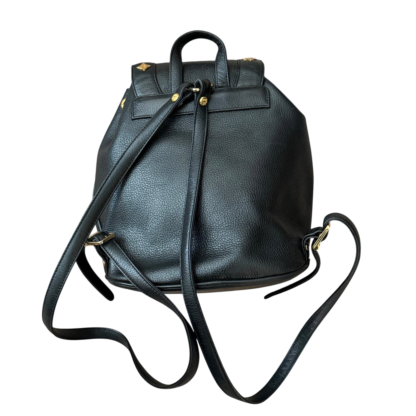 MCM black leather backpack authentic with COA