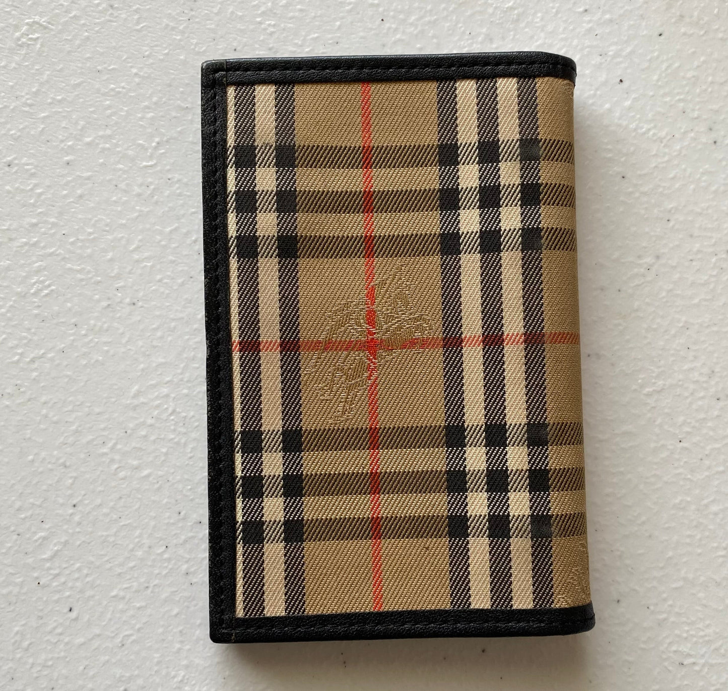 Burberry classic check mini agenda planner authentic with COA 4.6x3