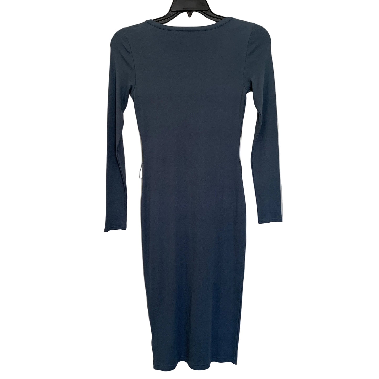 Lauren Ralph Lauren Women’s NWOT Blue long Sleeve waffle knit dress size Small