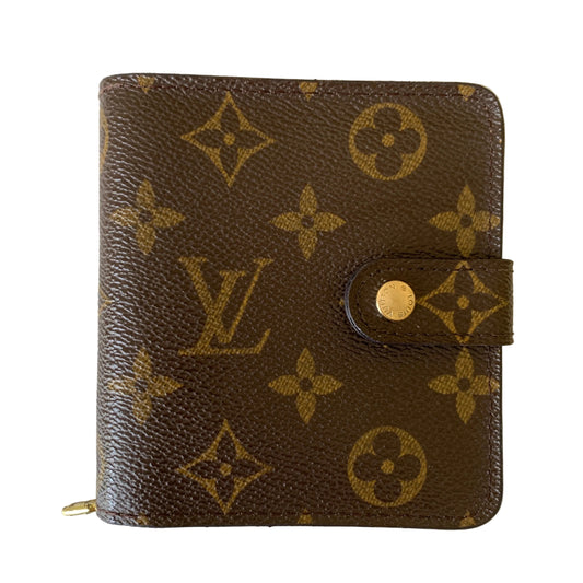 Louis Vuitton monogram compact Wallet CA1021 authentic with COA