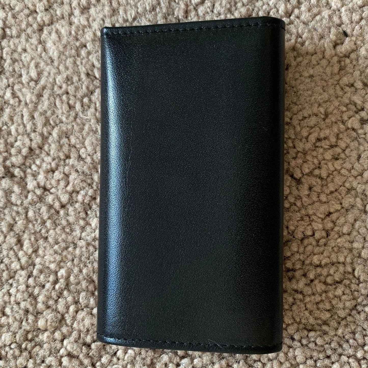 CL1019 Celine unisex horse carriage black leather key holder