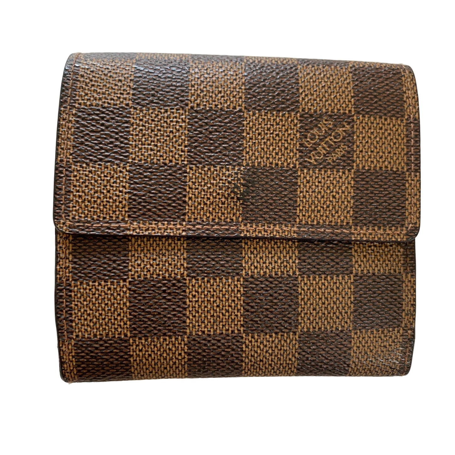 Louis Vuitton damier ebene compact trifold wallet sp0067 authentic with COA