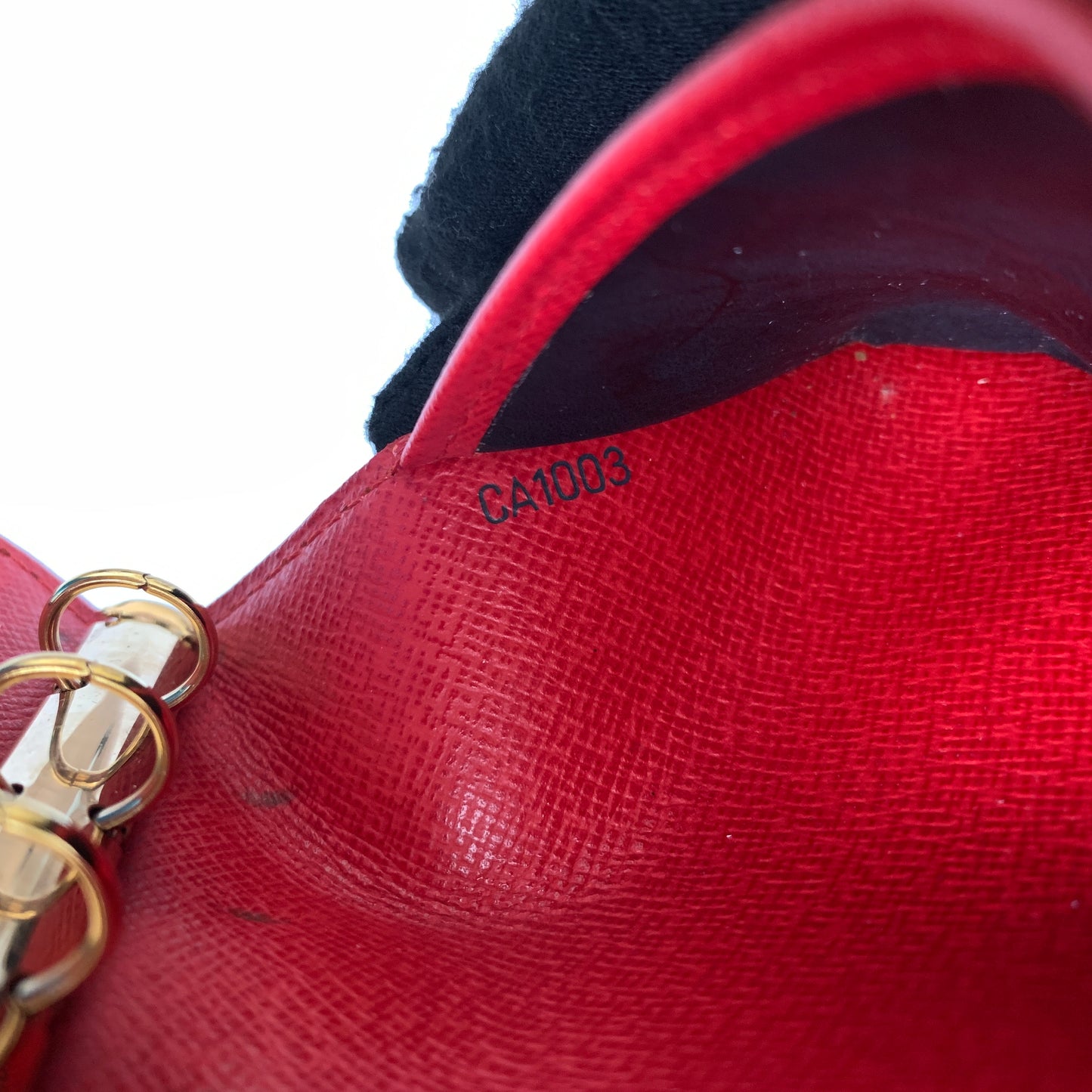 Louis Vuitton red Epi leather agenda PM CA1003 Authentic with COA