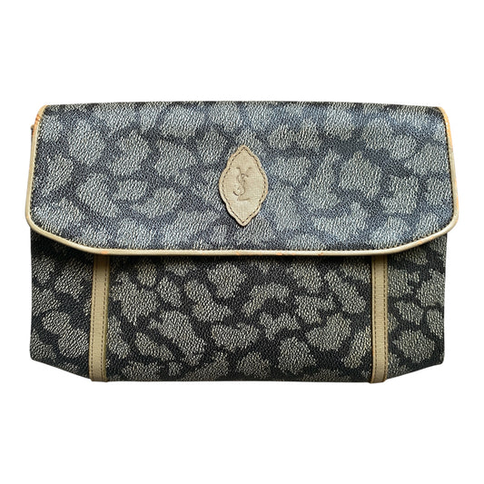 Yves Saint Laurent vintage giraffe Clutch bag Authentic with COA
