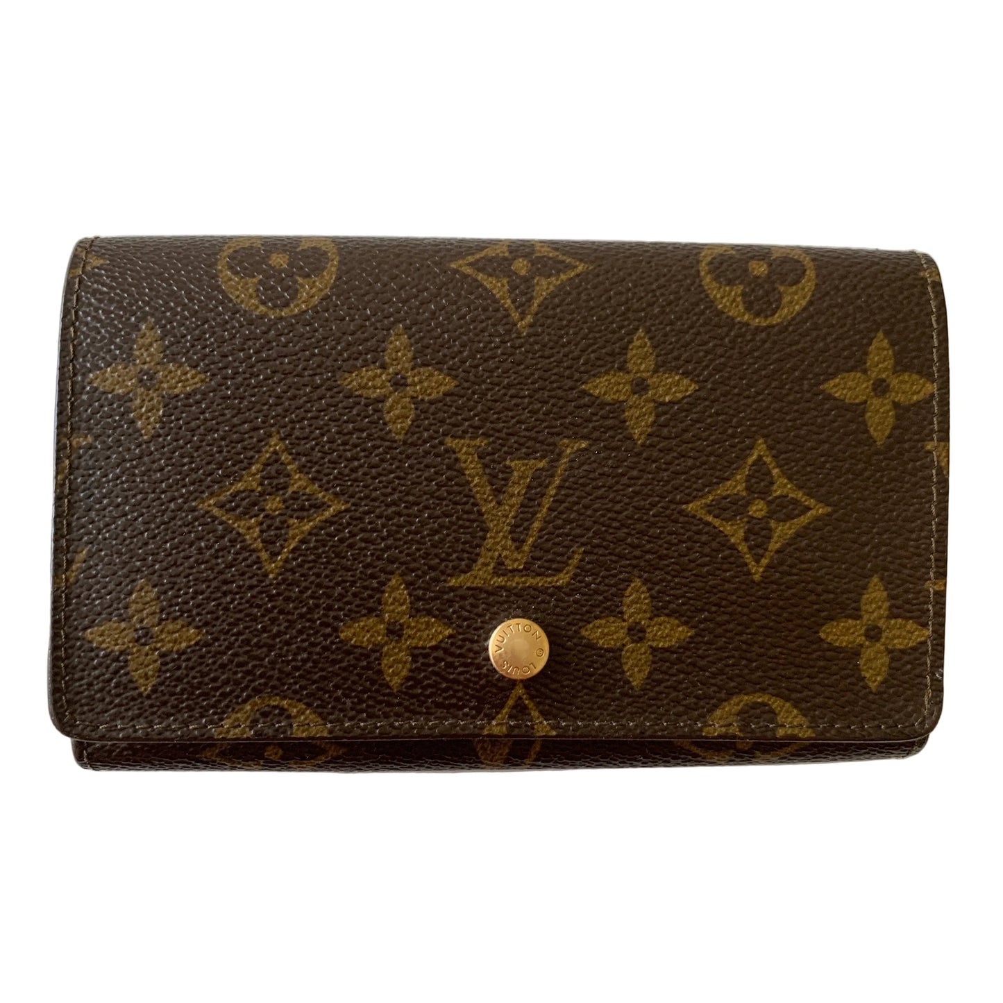 Louis Vuitton brown monogram Wallet RA0951 authentic with COA