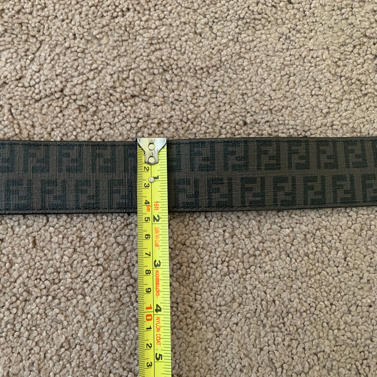 Authentic Fendi unisex double sided reversibile logo belt